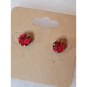 Sorrelli Red Crystal Stud Earrings – Sparkling Statement